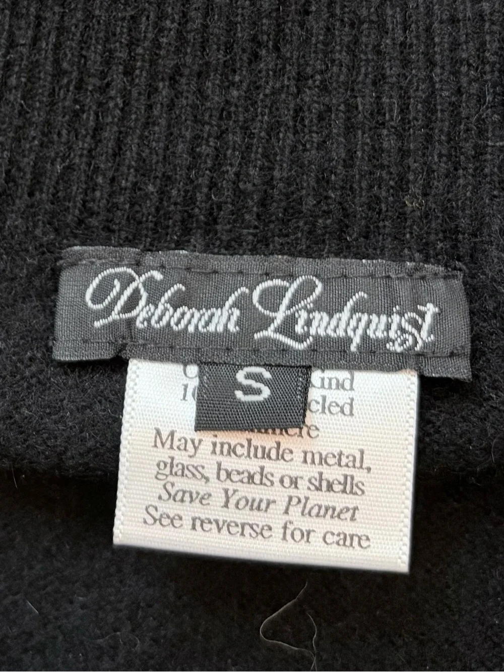 Deborah Lindquist Cashmere Skull Cardigan & Tube Top Set S